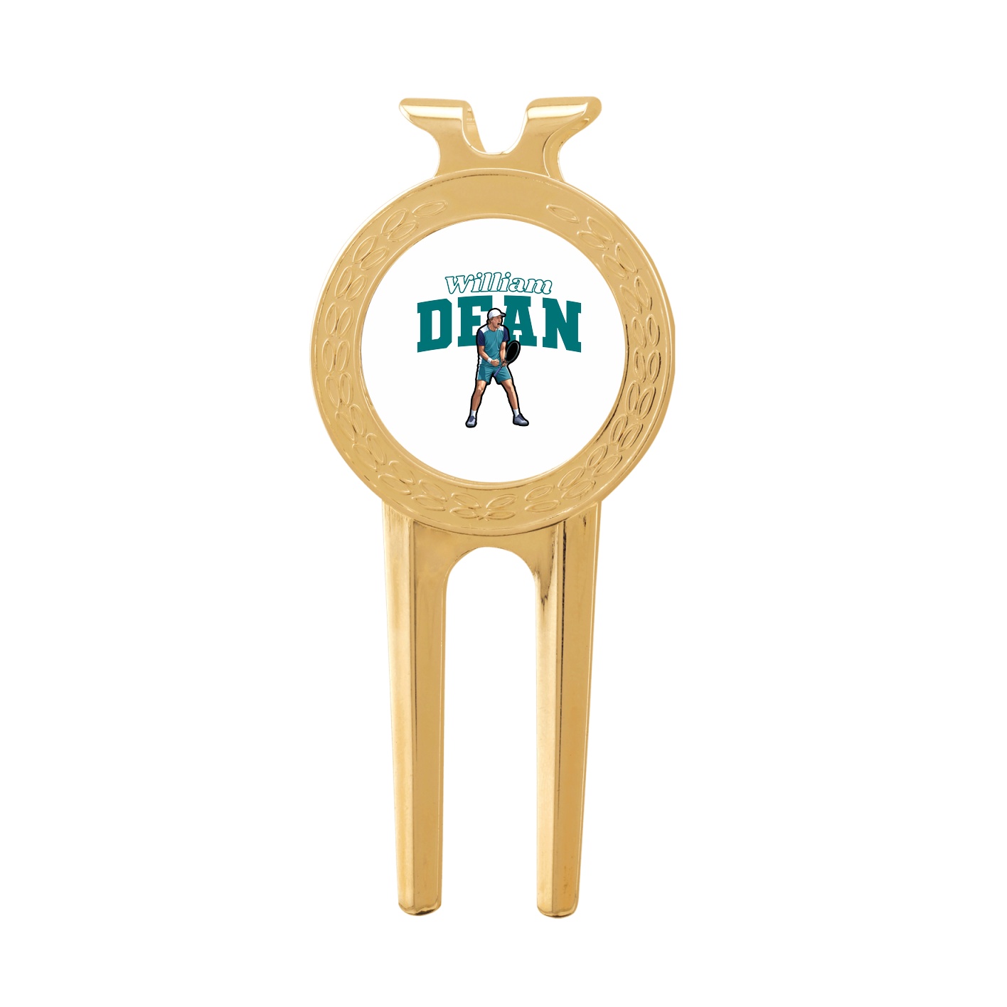 Divot Tool with Ball Marker — Name Arch in Classic
