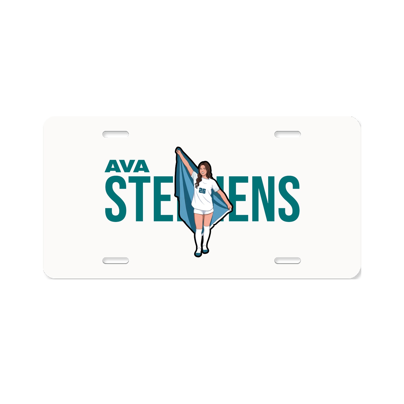 License Plate — Player Name in Classic