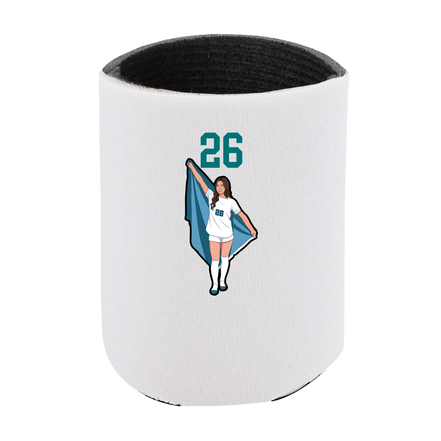 Can Holder — Number Top in White