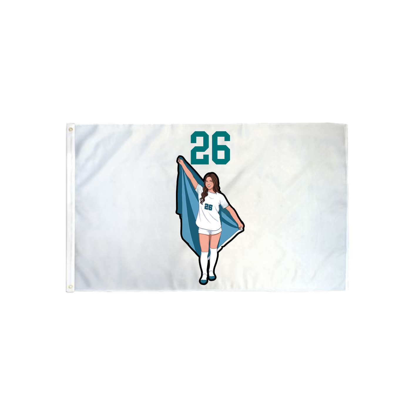 3x5 Flag — Number Top in Classic