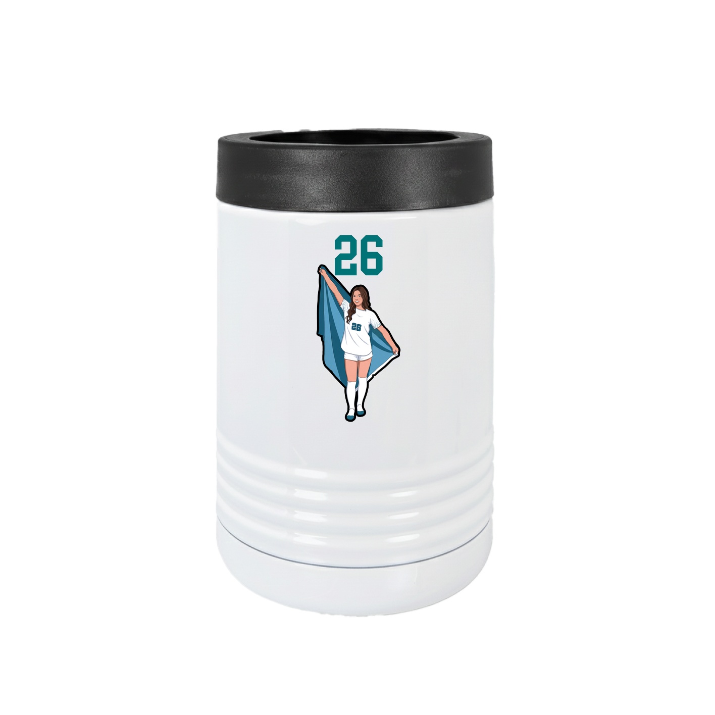 Beverage Holder — Number Top in White