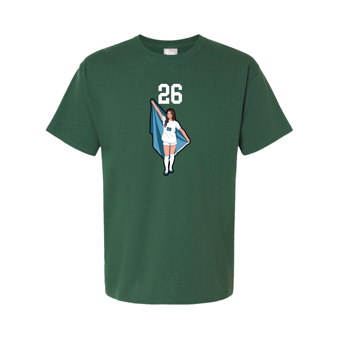 Tee — Number Top in Green