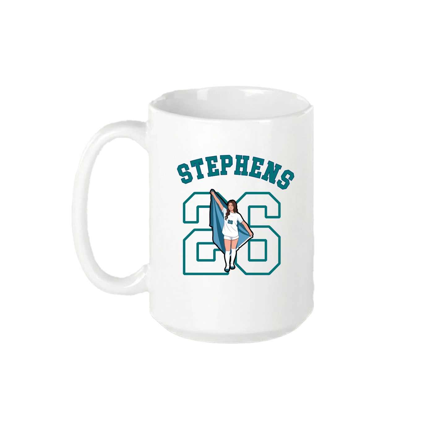 15oz Coffee Mug — Shirsey Arch in White
