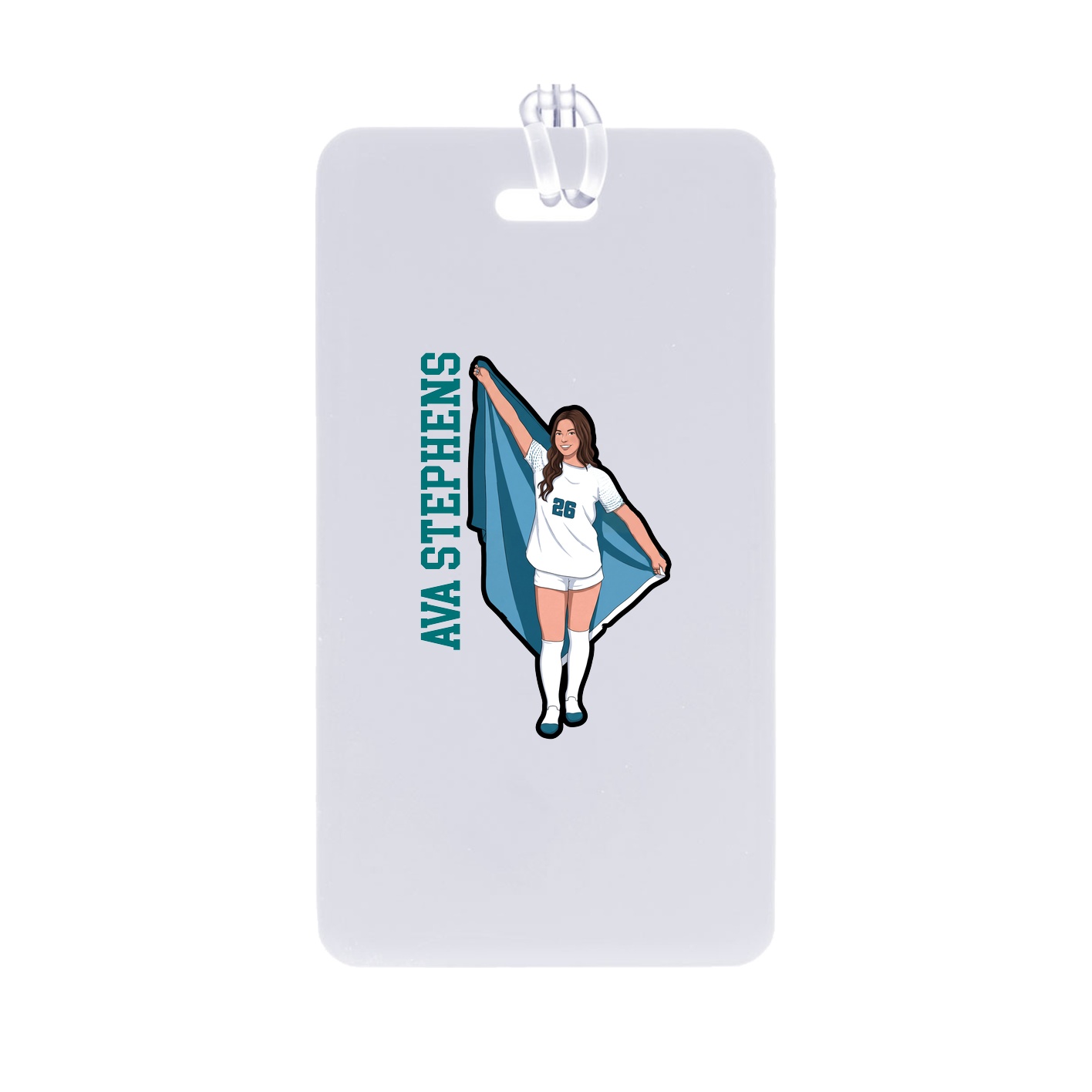 Bag Tag — Name Vertical in Classic