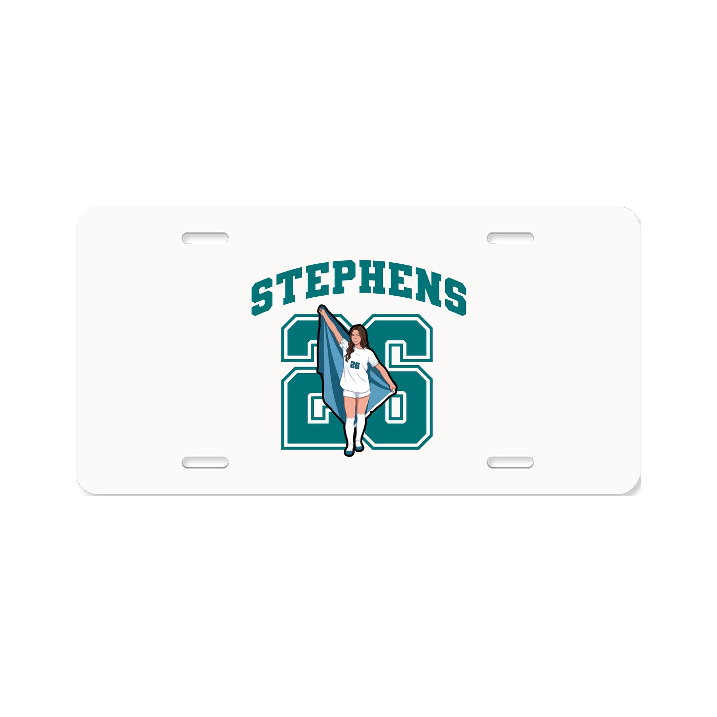 License Plate — Number in Classic