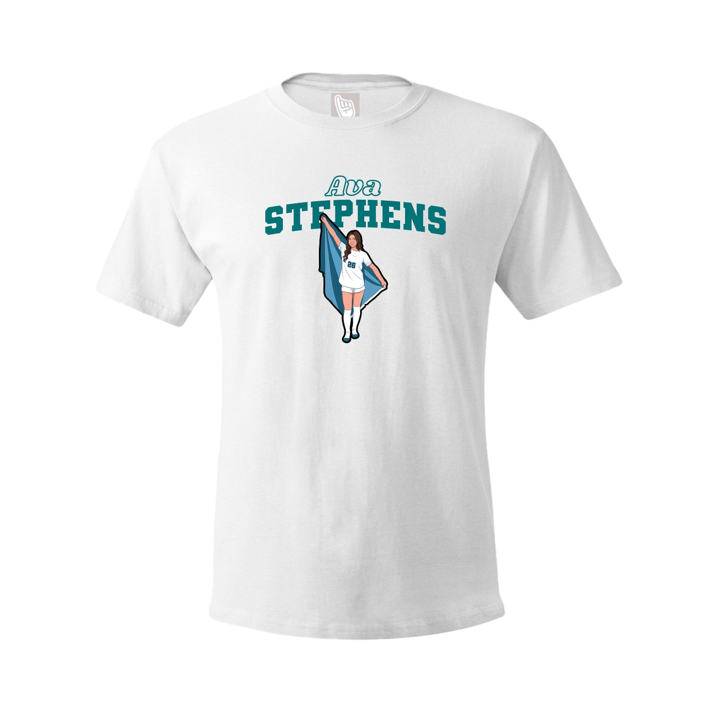 Tee — Name Arch in White