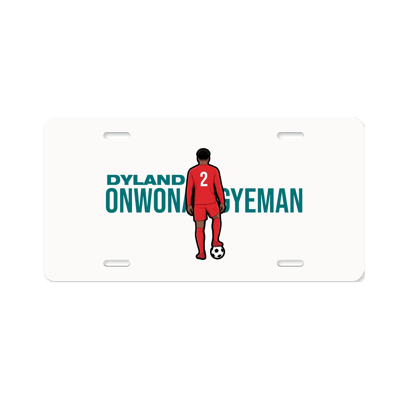 License Plate — Player Name in Classic