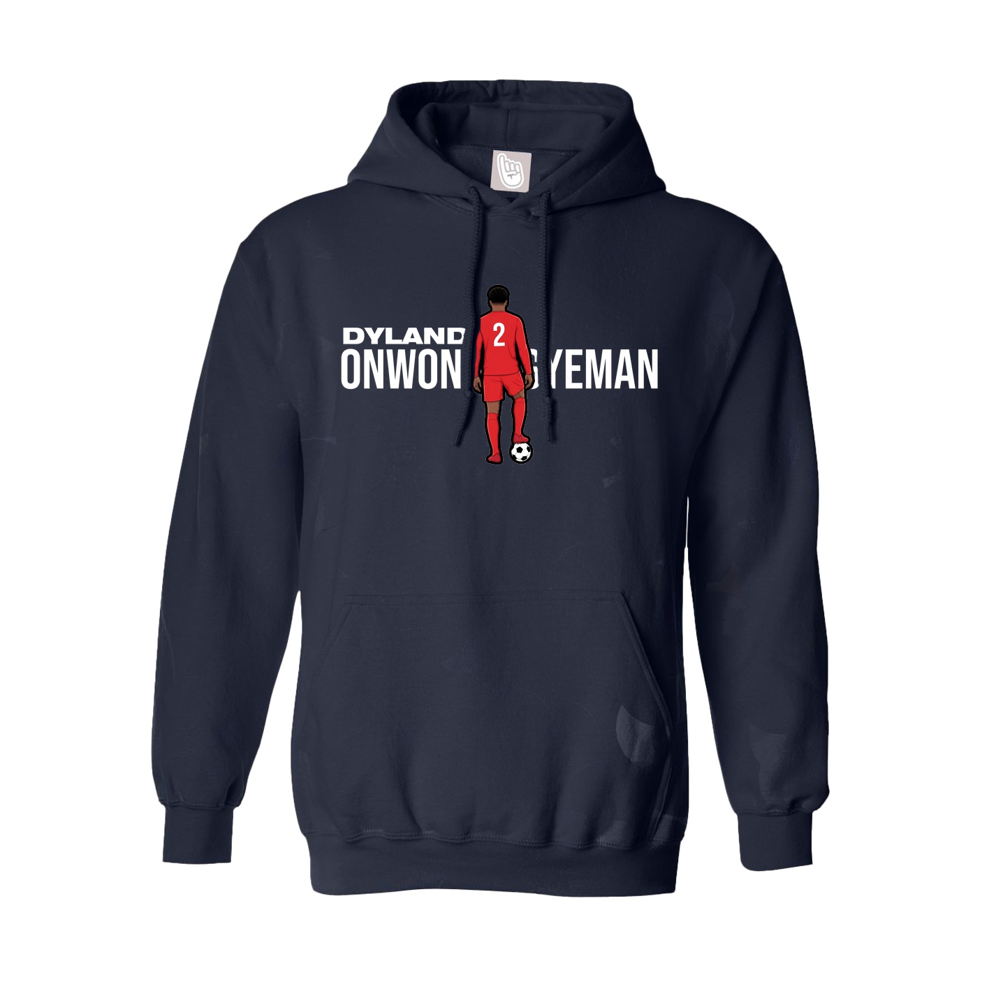 Hoodie — Player Name in Navy