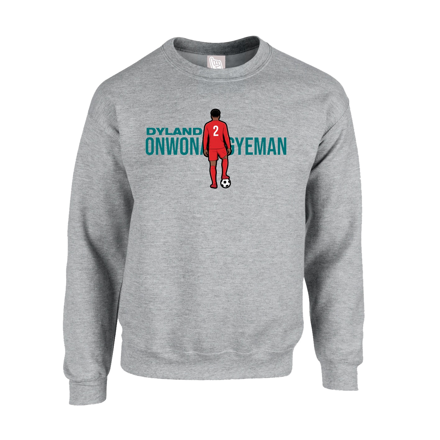 Fleece Crew — Player Name in Grey