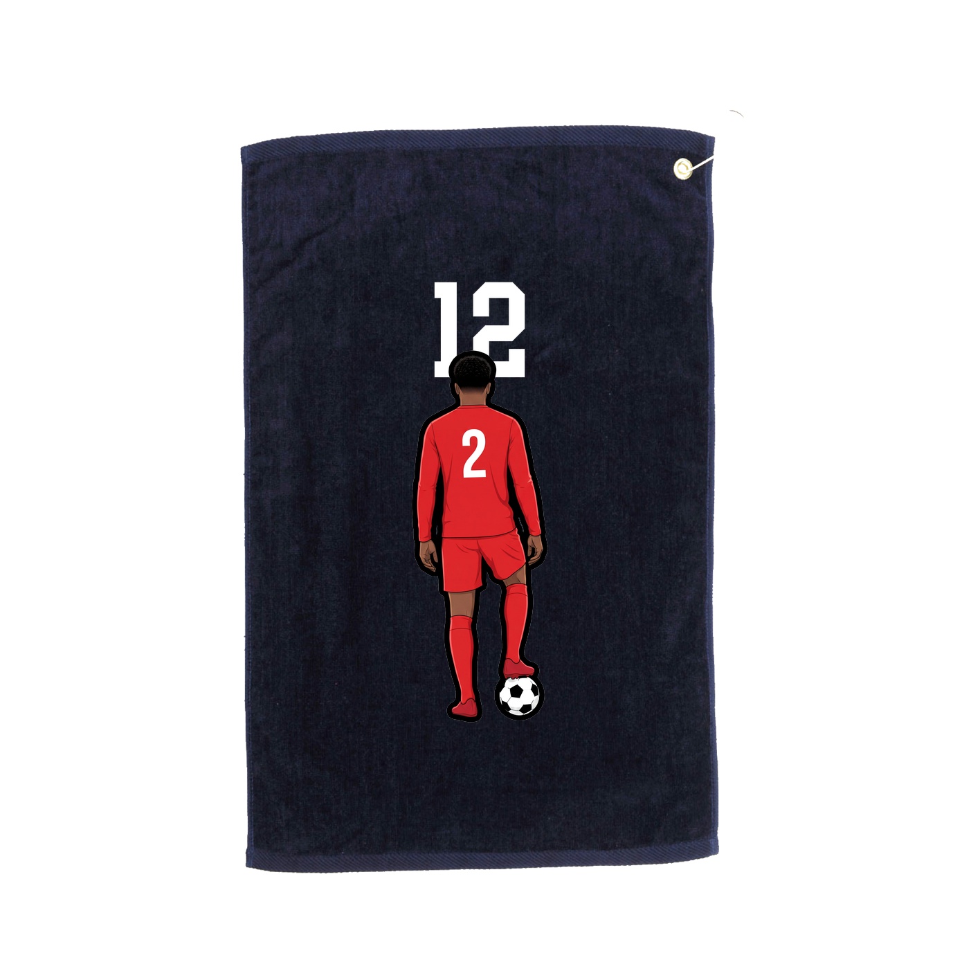 Golf Towel — Number Top in Navy