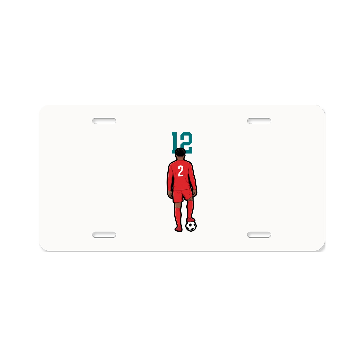 License Plate — Number Top in Classic