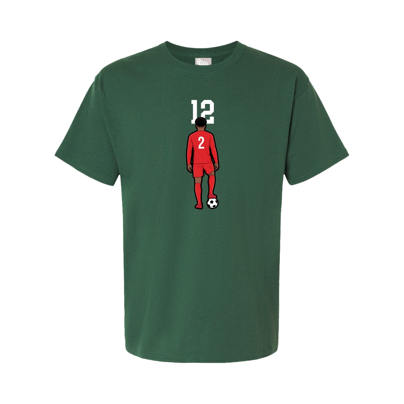 Youth Tee — Number Top in Green
