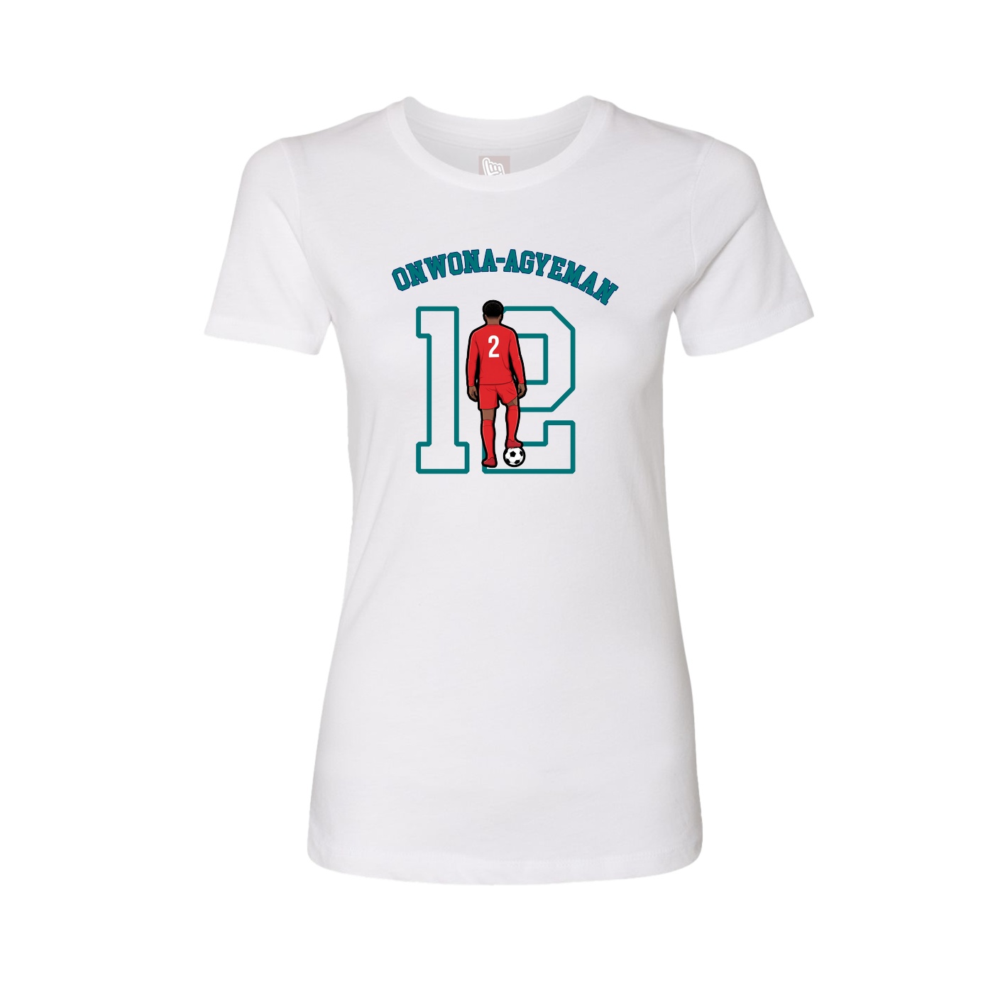 Fitted Women's Tee — Shirsey Arch in White