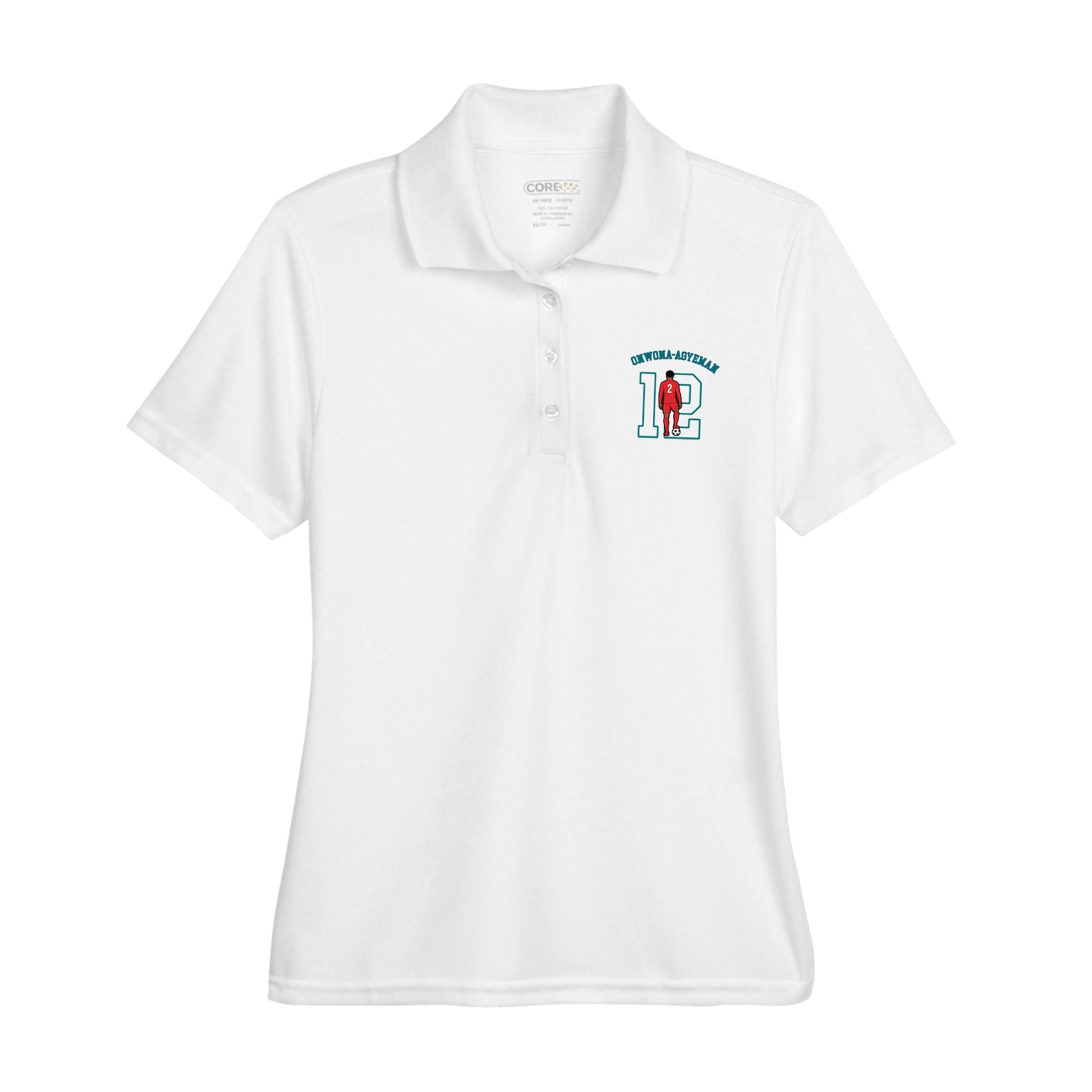 Womens Performance Polo — Shirsey Arch in White