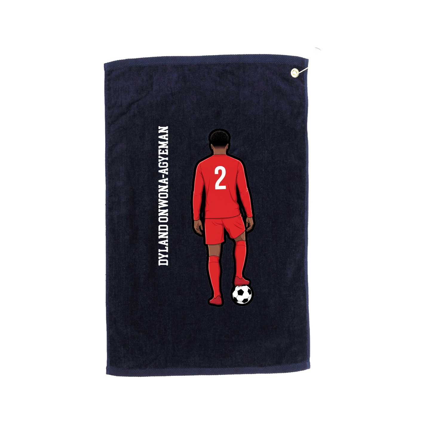 Golf Towel — Name Vertical in Navy