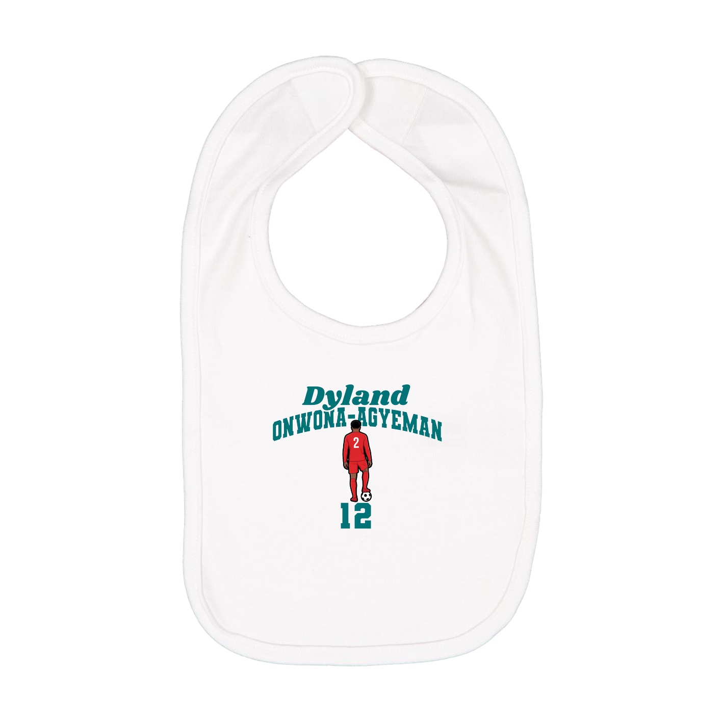 Infant Bib — Signature Arch in White