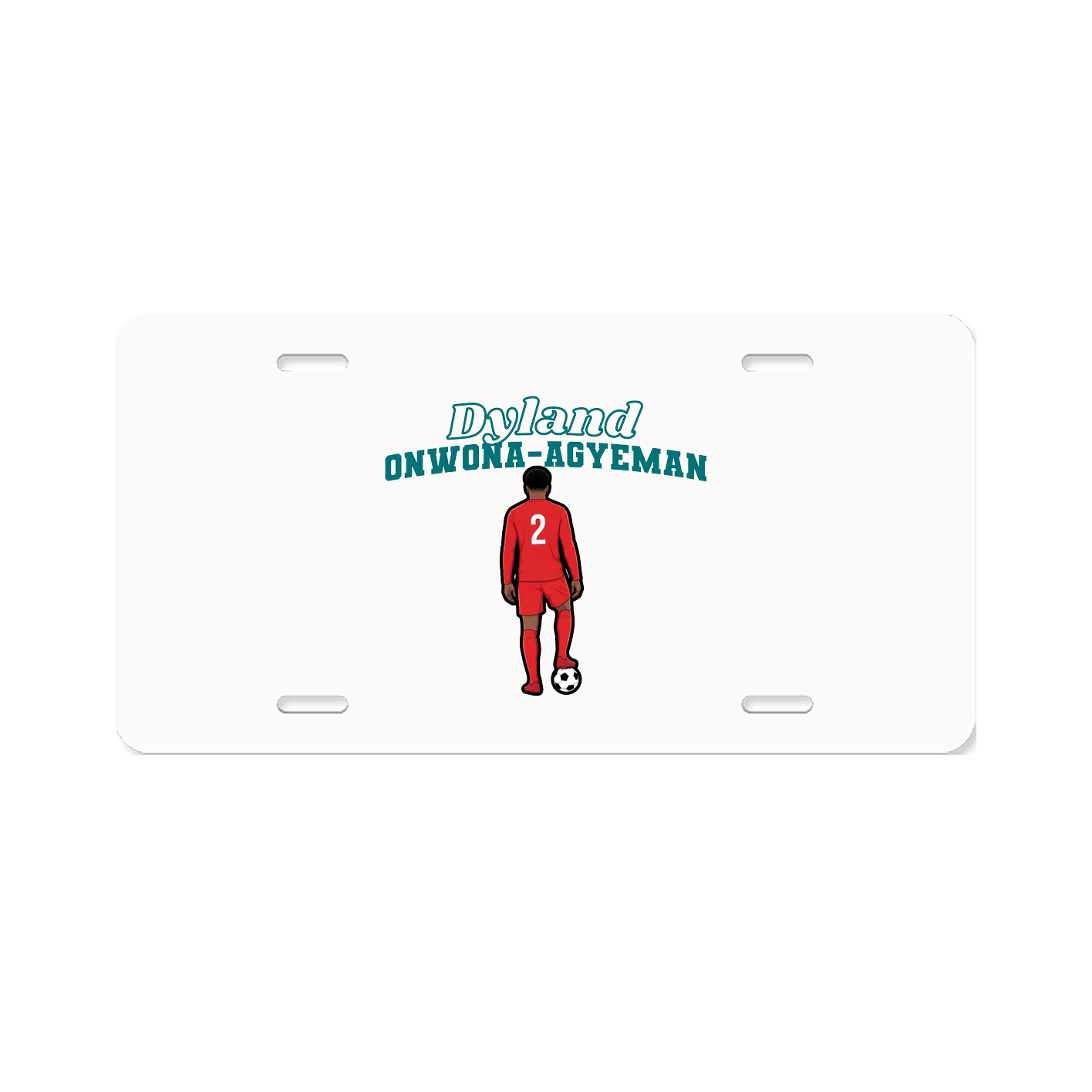 License Plate — Name Arch in Classic