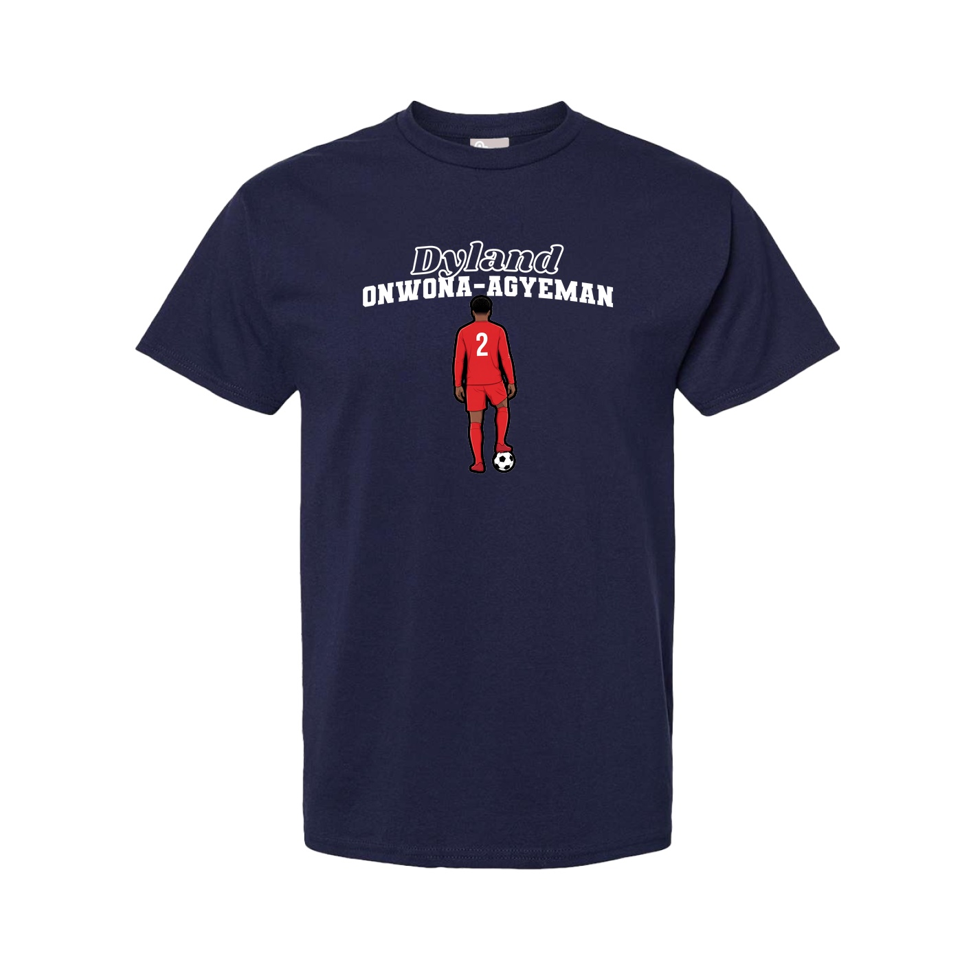 Youth Tee — Name Arch in Navy