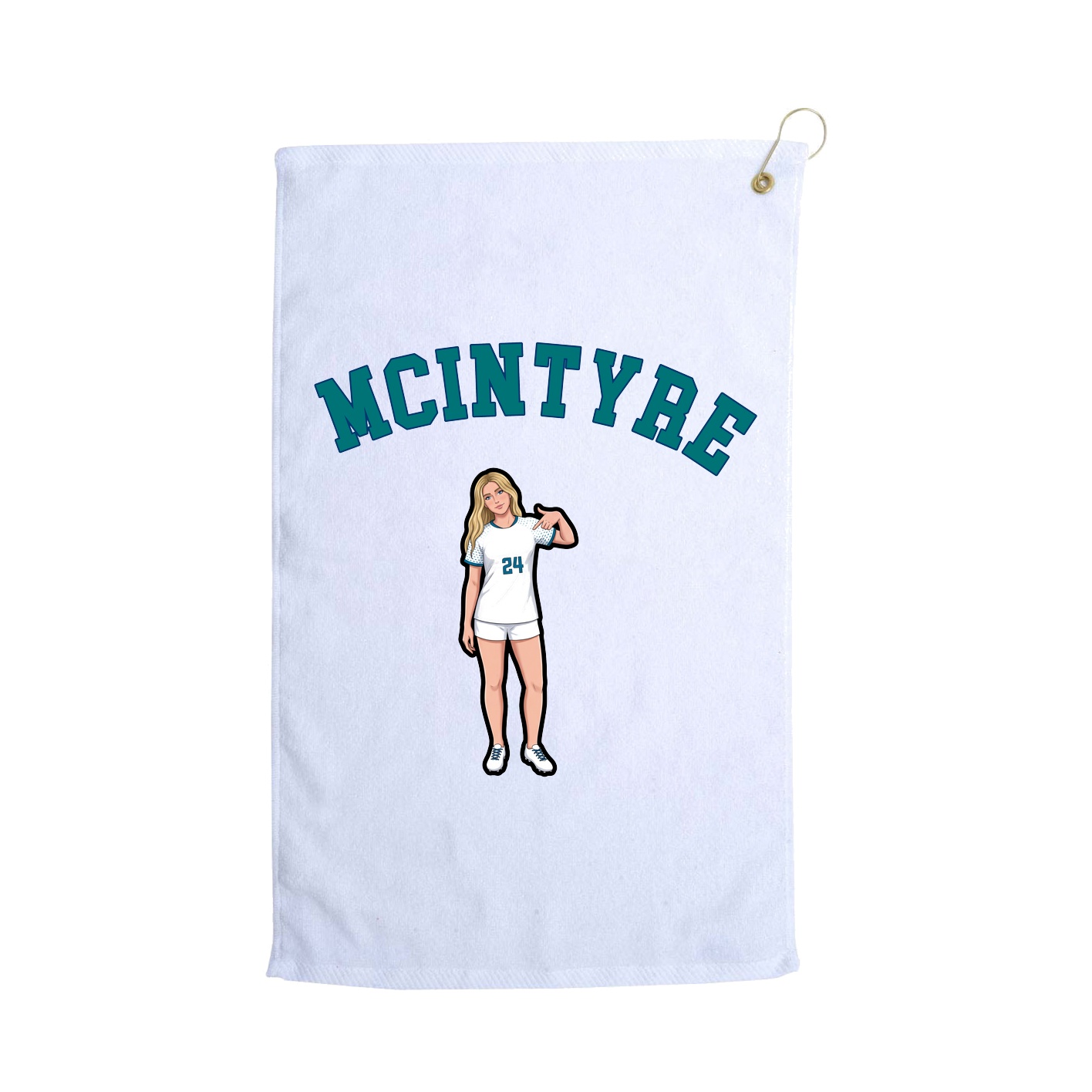 Golf Towel — Shirsey Arch in White