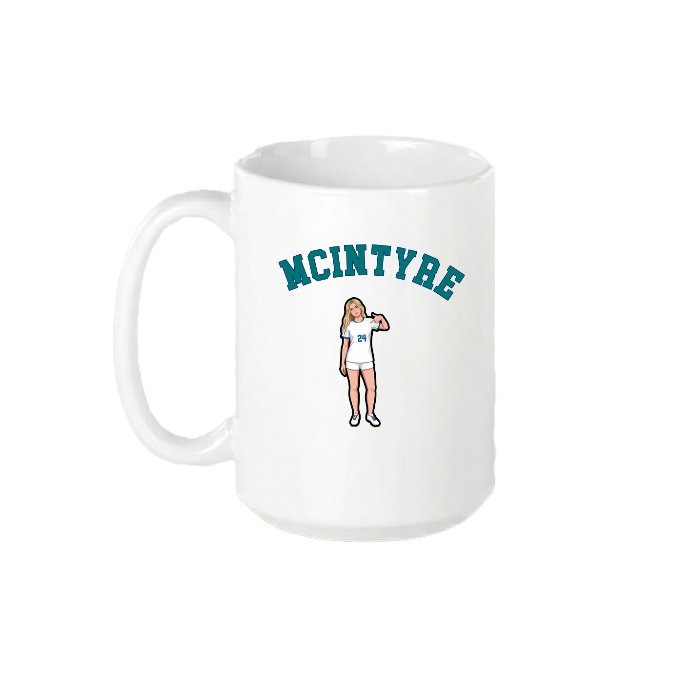 15oz Coffee Mug — Shirsey Arch in White