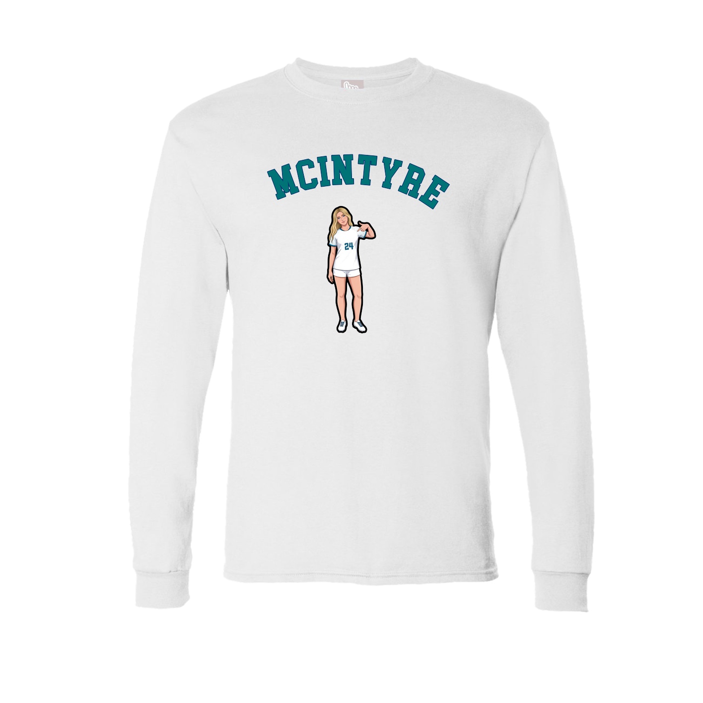 Long Sleeve Tee — Shirsey Arch in White