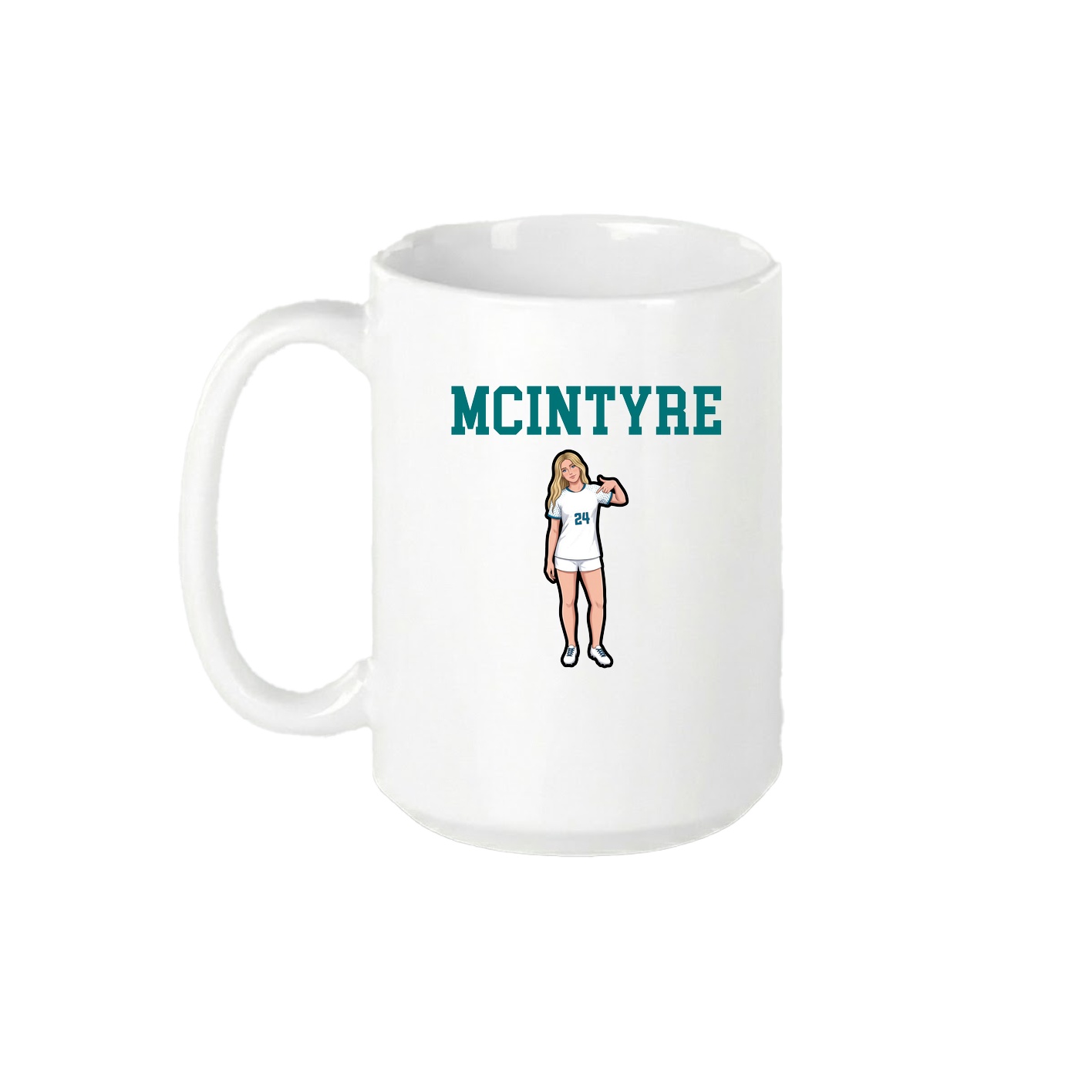 15oz Coffee Mug — Shirsey in White