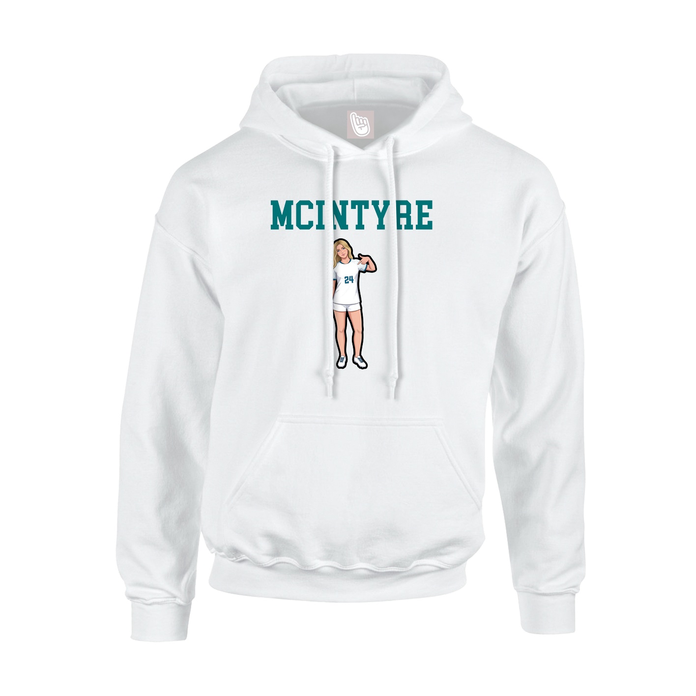Youth Hoodie — Shirsey in White