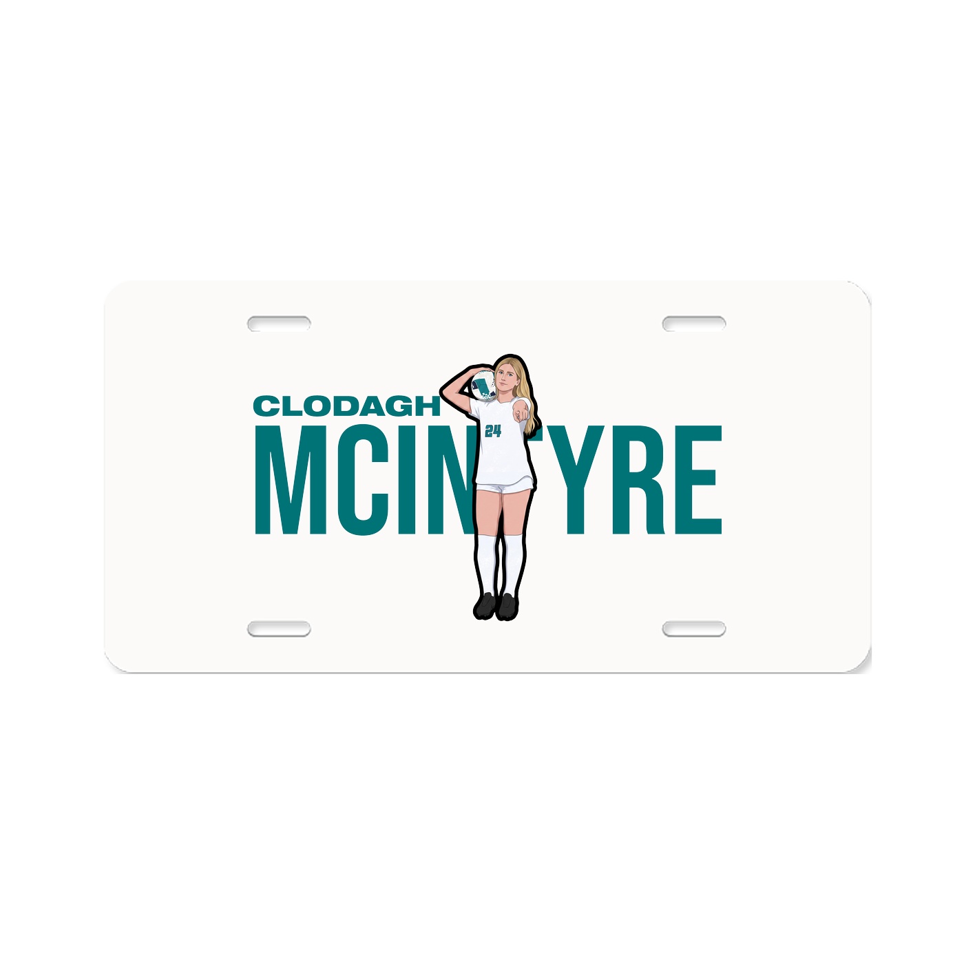 License Plate — Player Name in Classic