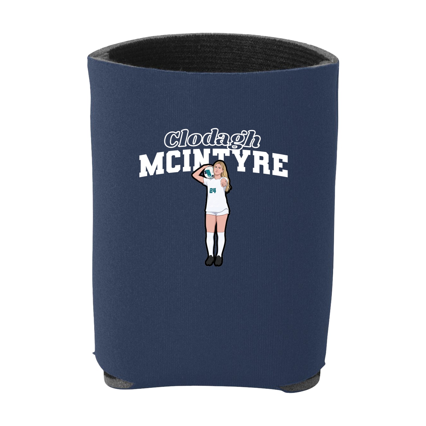 Can Holder — Name Arch in Navy