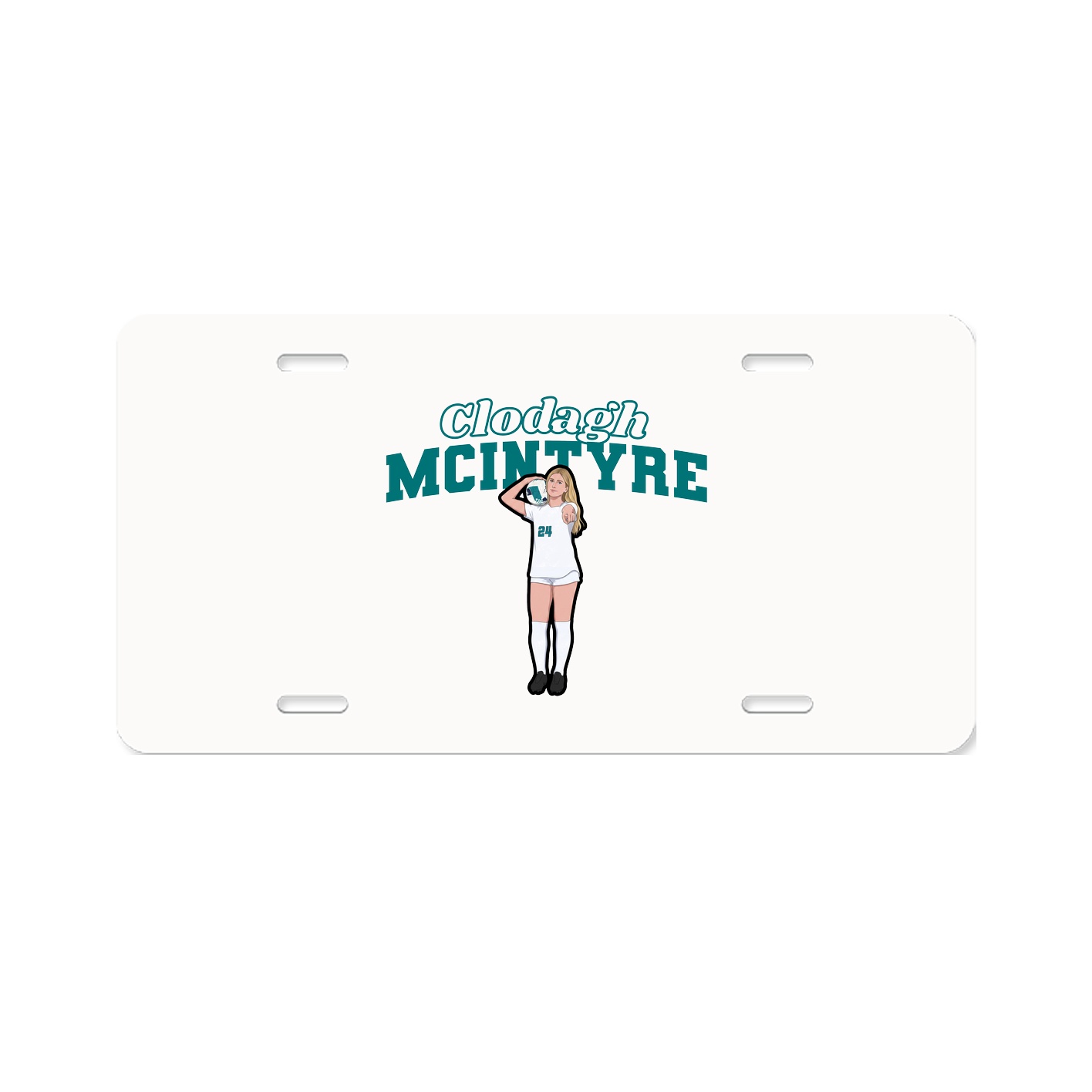 License Plate — Name Arch in Classic