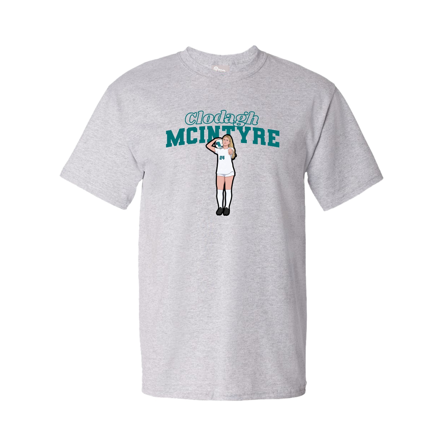 Youth Tee — Name Arch in Grey