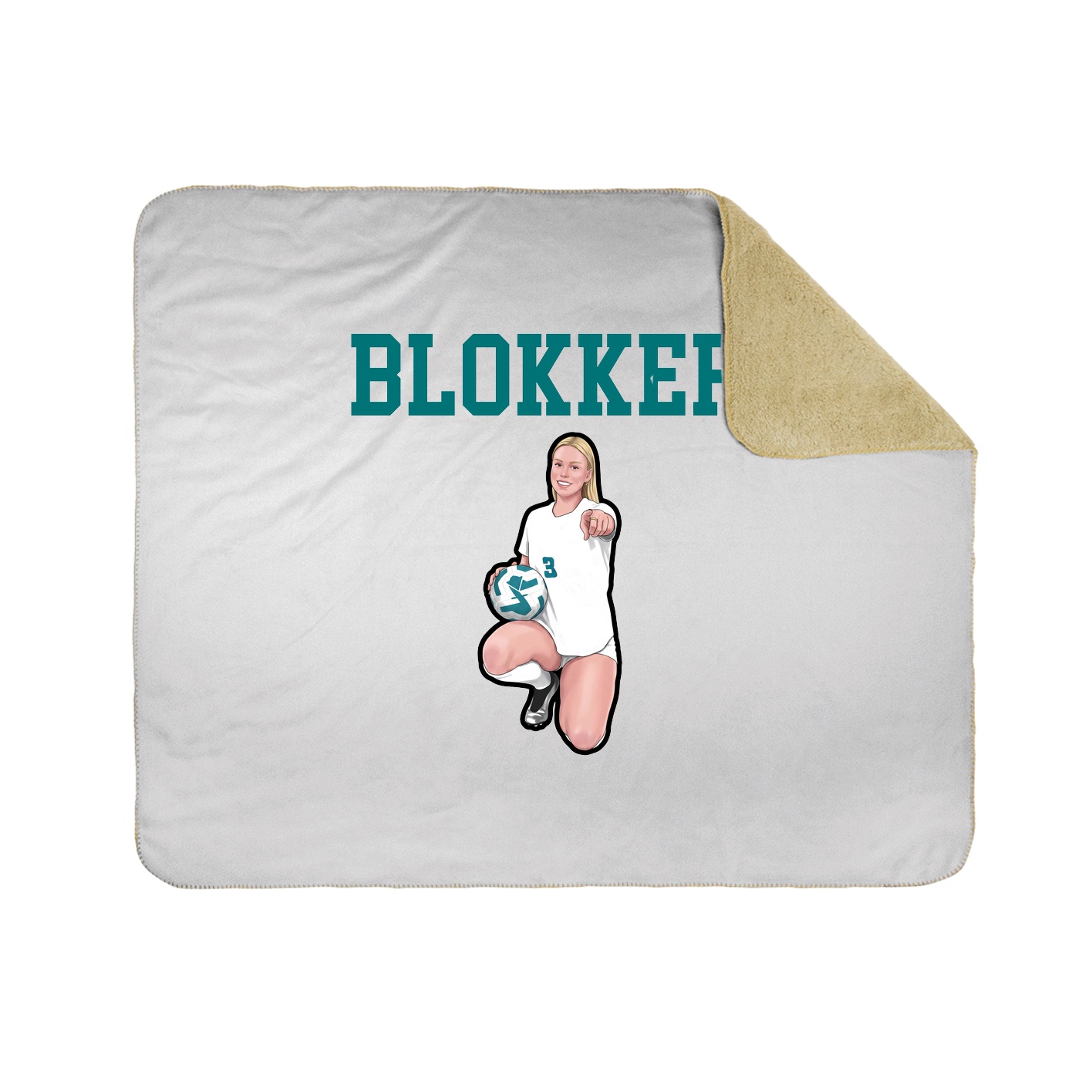 Throw Blanket — Shirsey in White