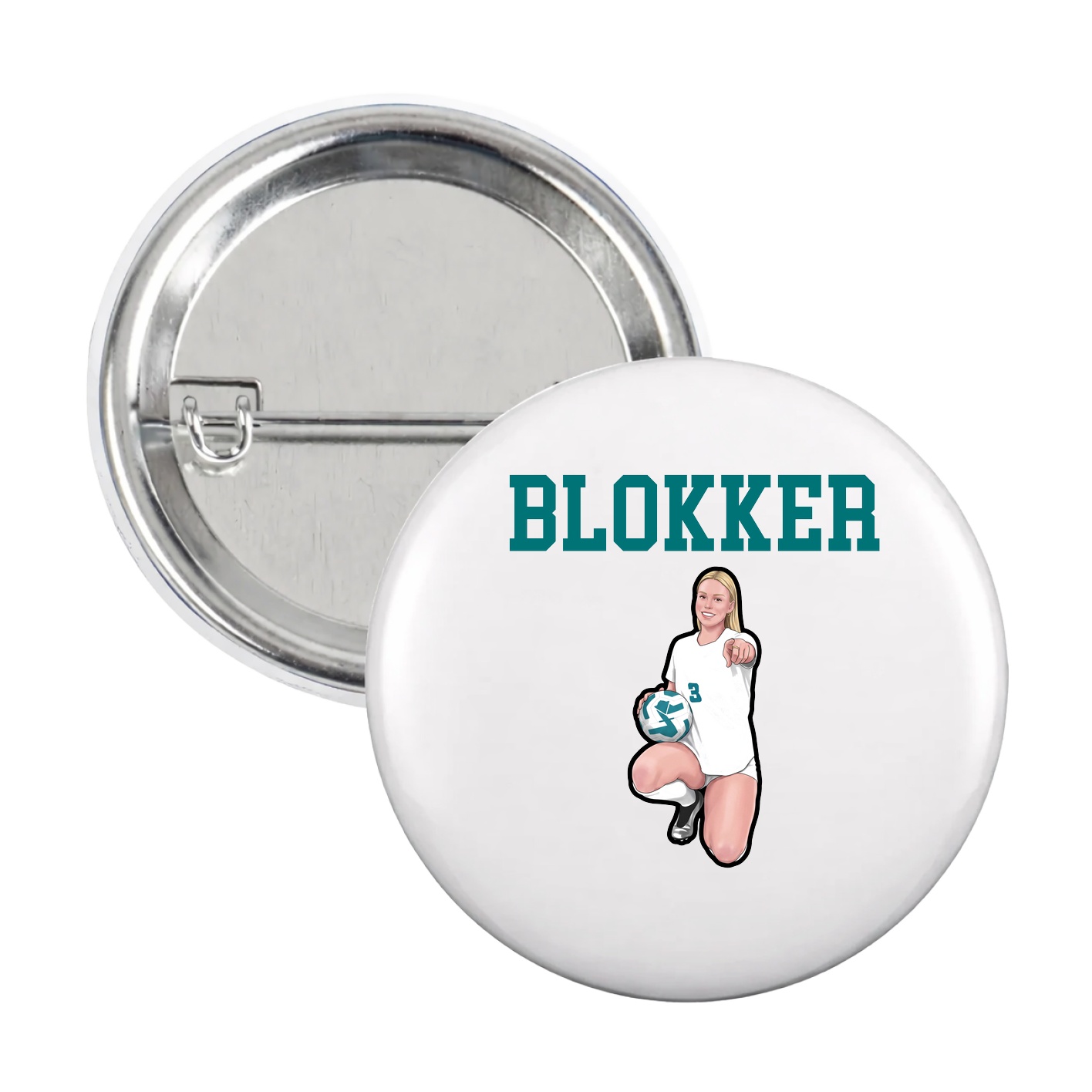 Game Day Button — Shirsey in White