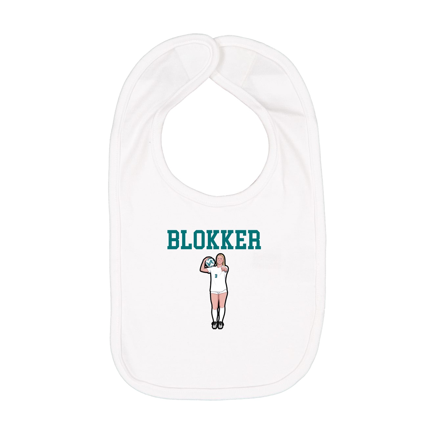 Infant Bib — Shirsey in White