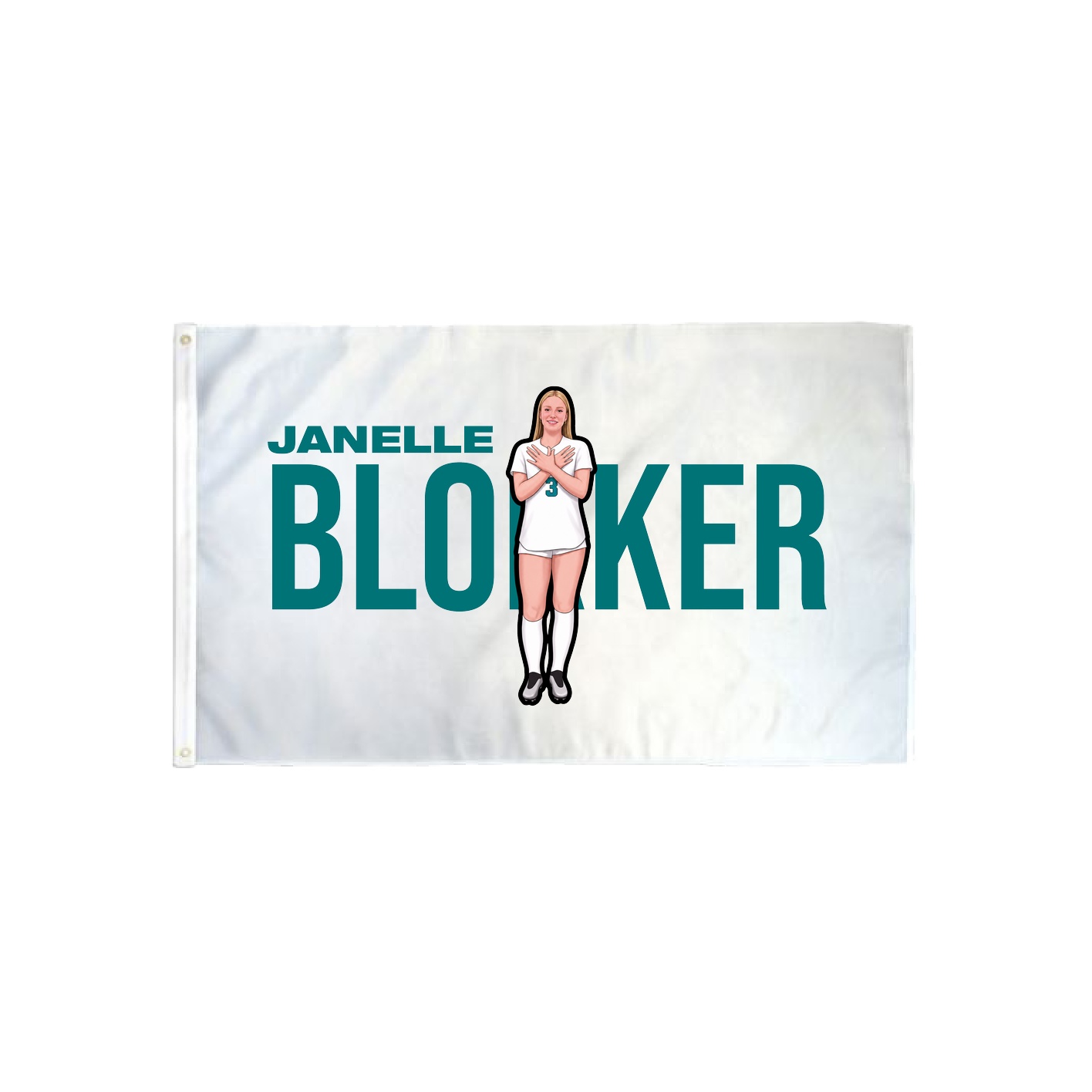 3x5 Flag — Player Name in Classic