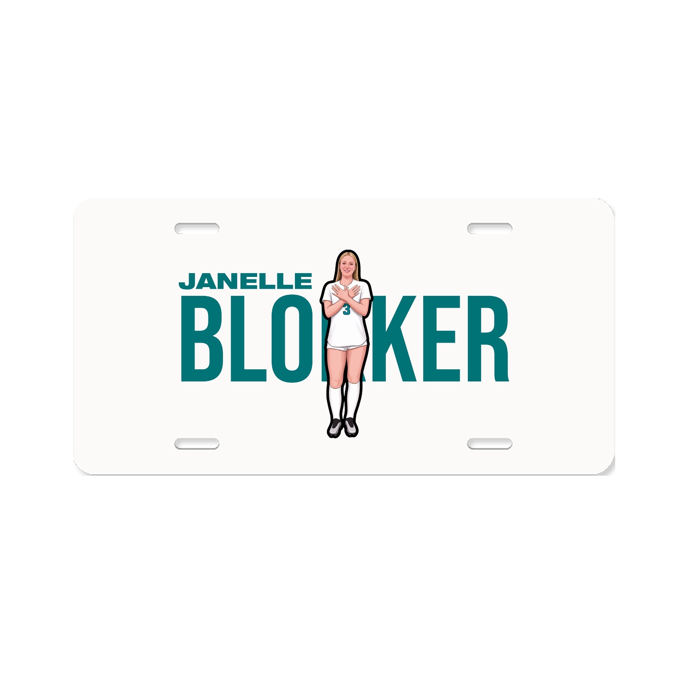 License Plate — Player Name in Classic