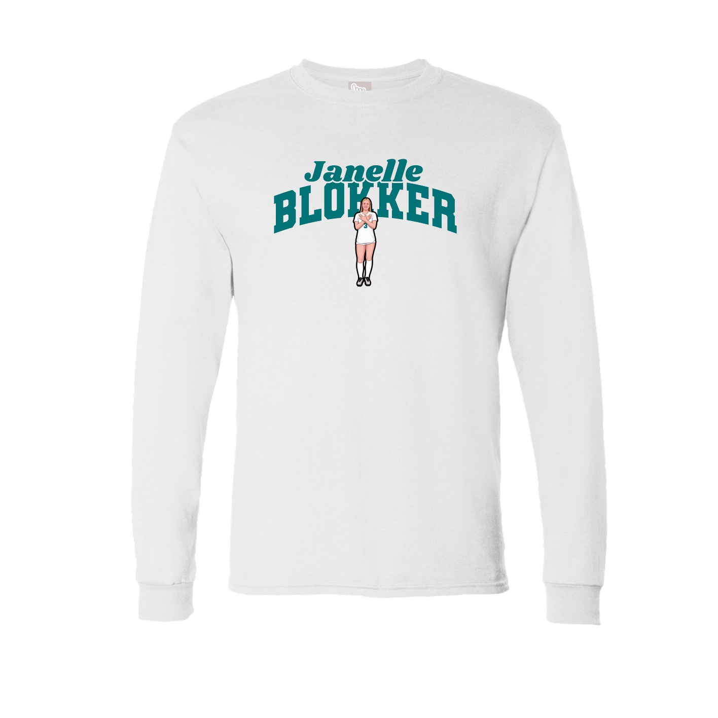 Long Sleeve Tee — Signature Arch in White