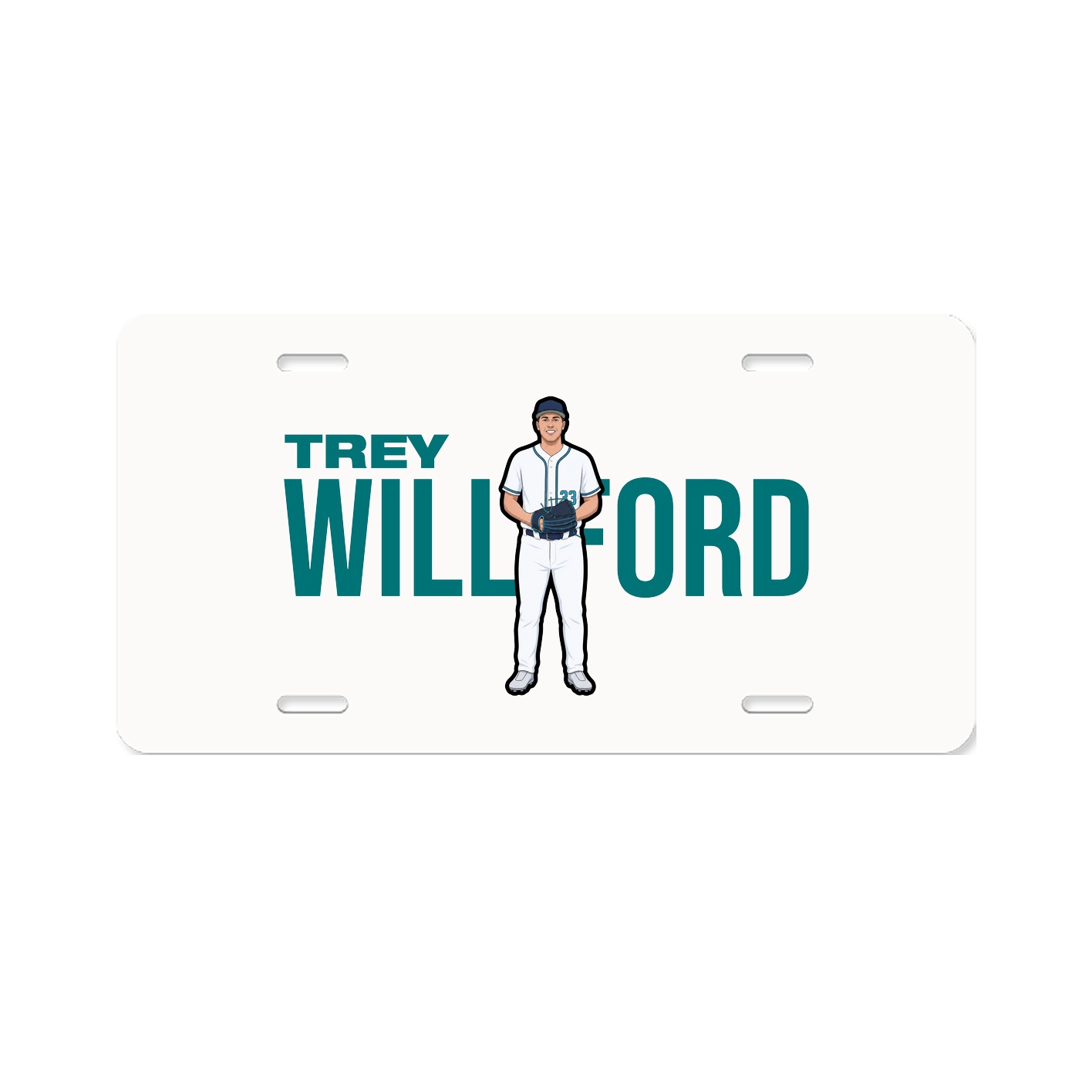 License Plate — Player Name in Classic