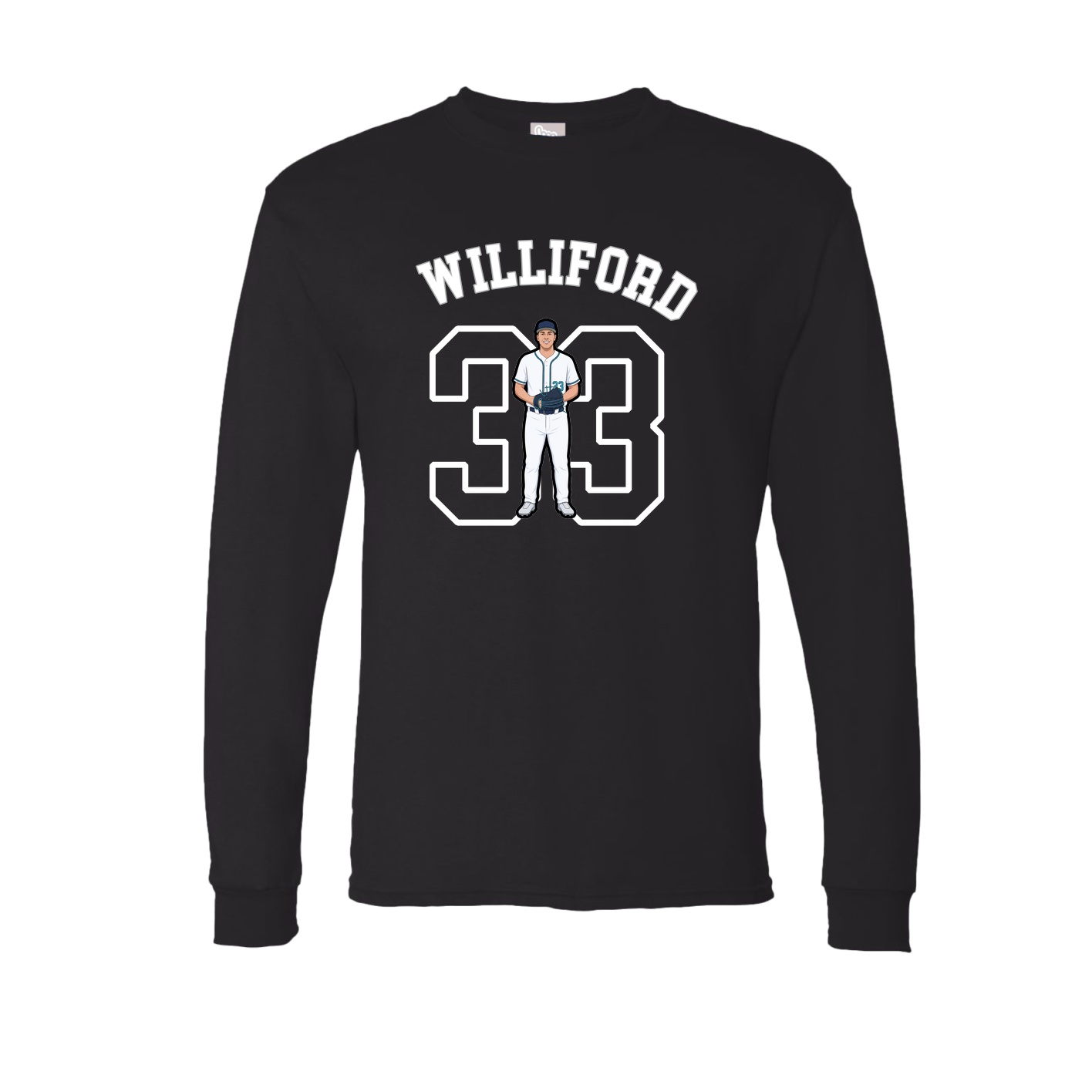 Long Sleeve Tee — Shirsey Arch in Black