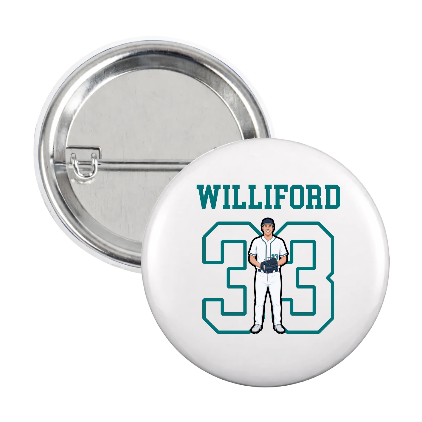 Game Day Button — Shirsey in White