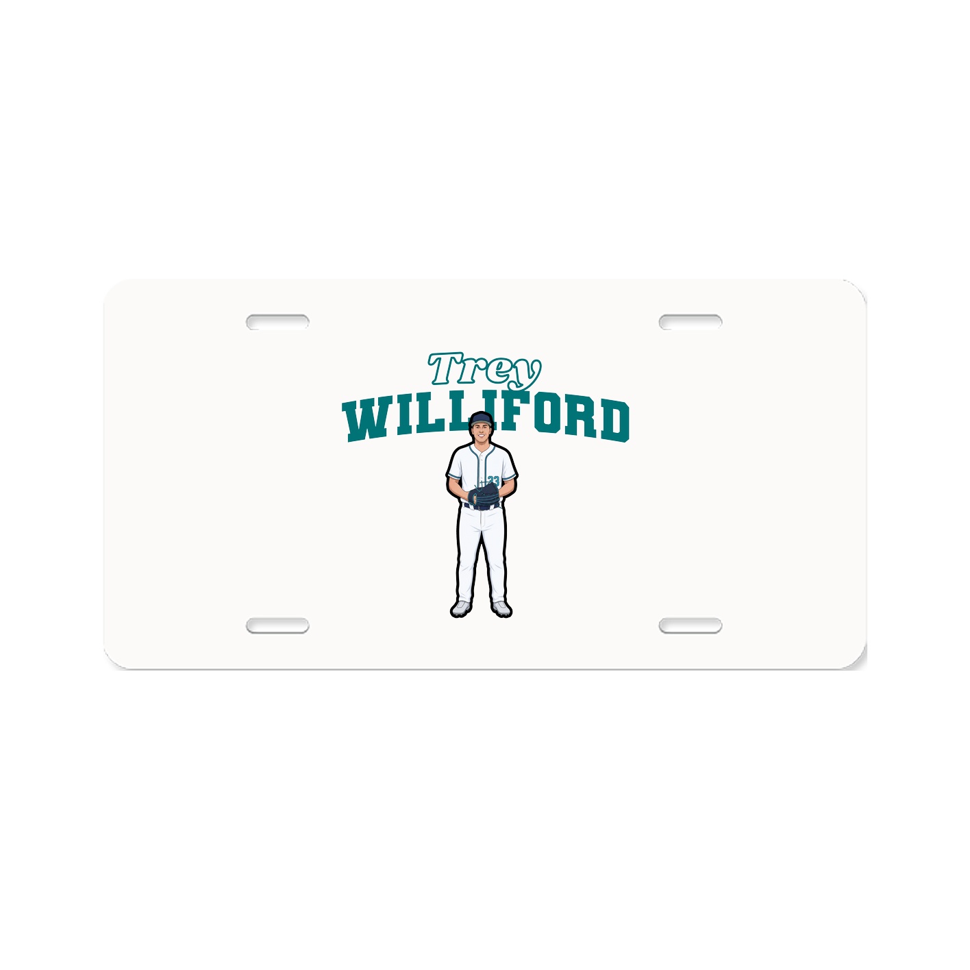 License Plate — Name Arch in Classic