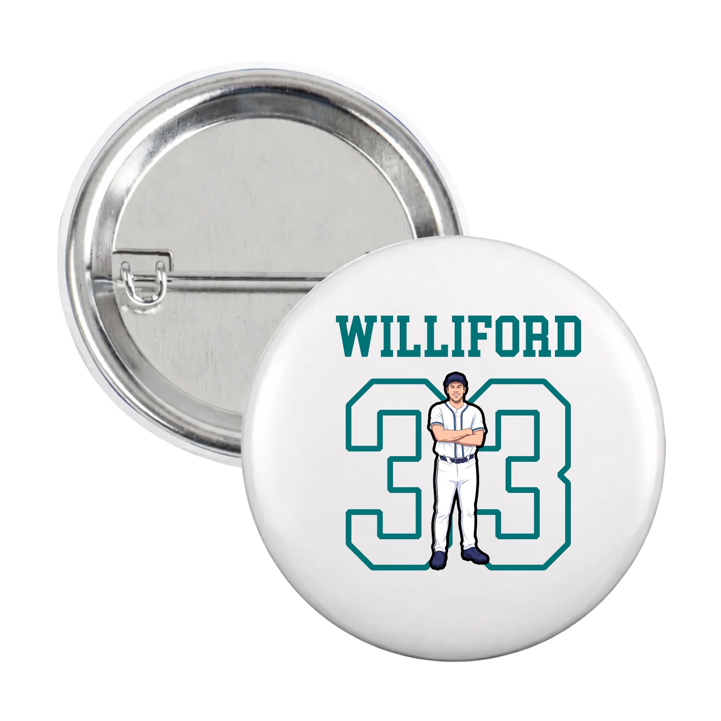 Game Day Button — Shirsey in White