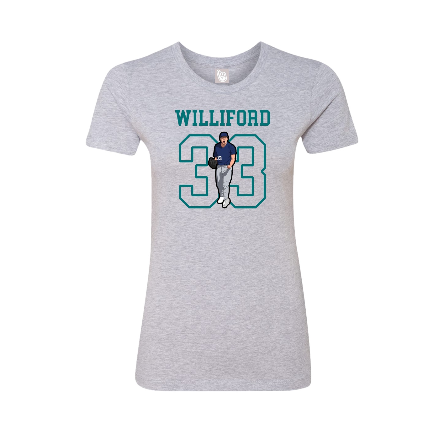 Fitted Women's Tee — Shirsey in Grey