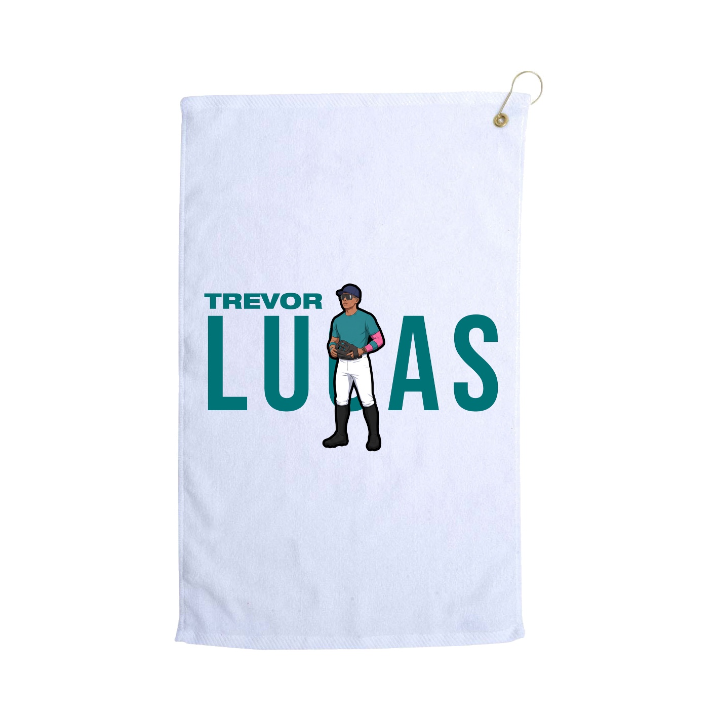Golf Towel — Player Name in White