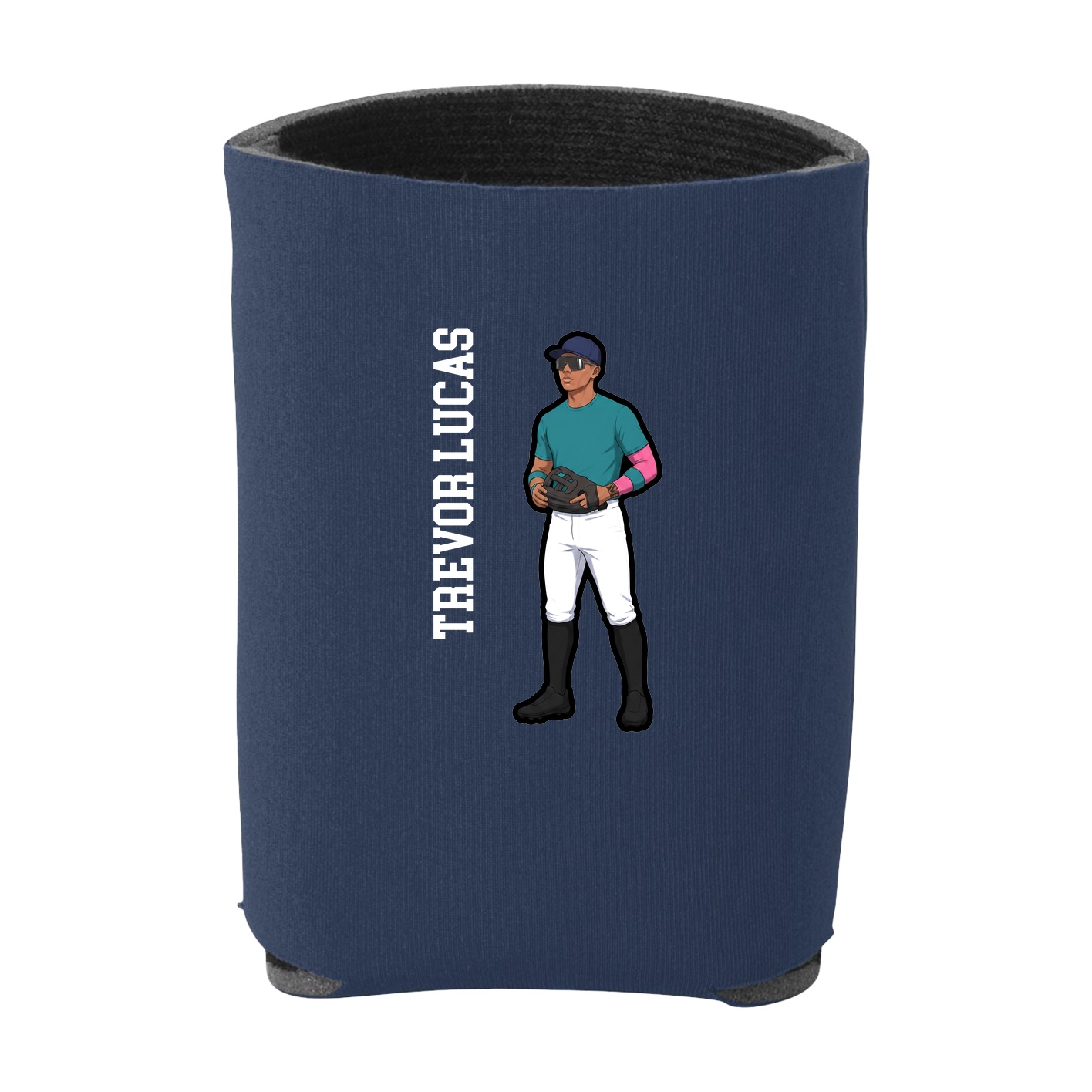 Can Holder — Name Vertical in Navy