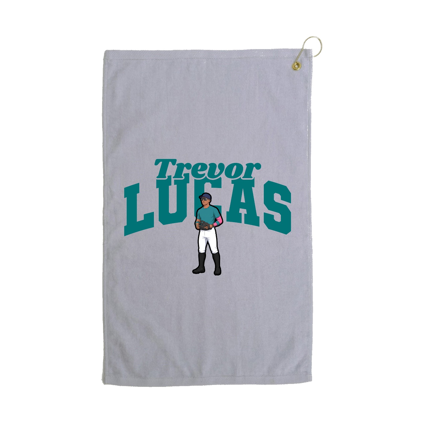 Golf Towel — Signature Arch in Grey