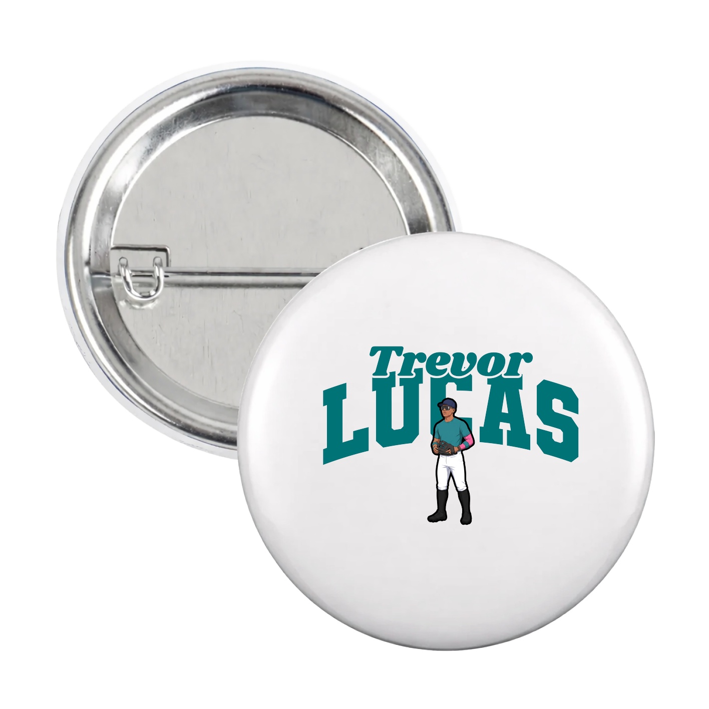 Game Day Button — Signature Arch in White