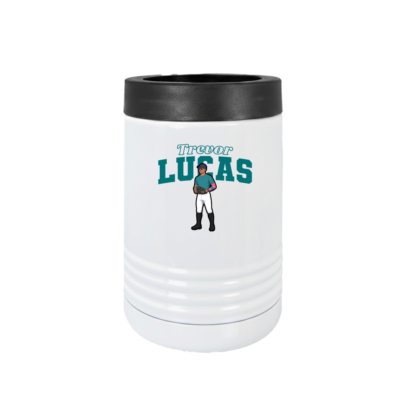 Beverage Holder — Name Arch in White