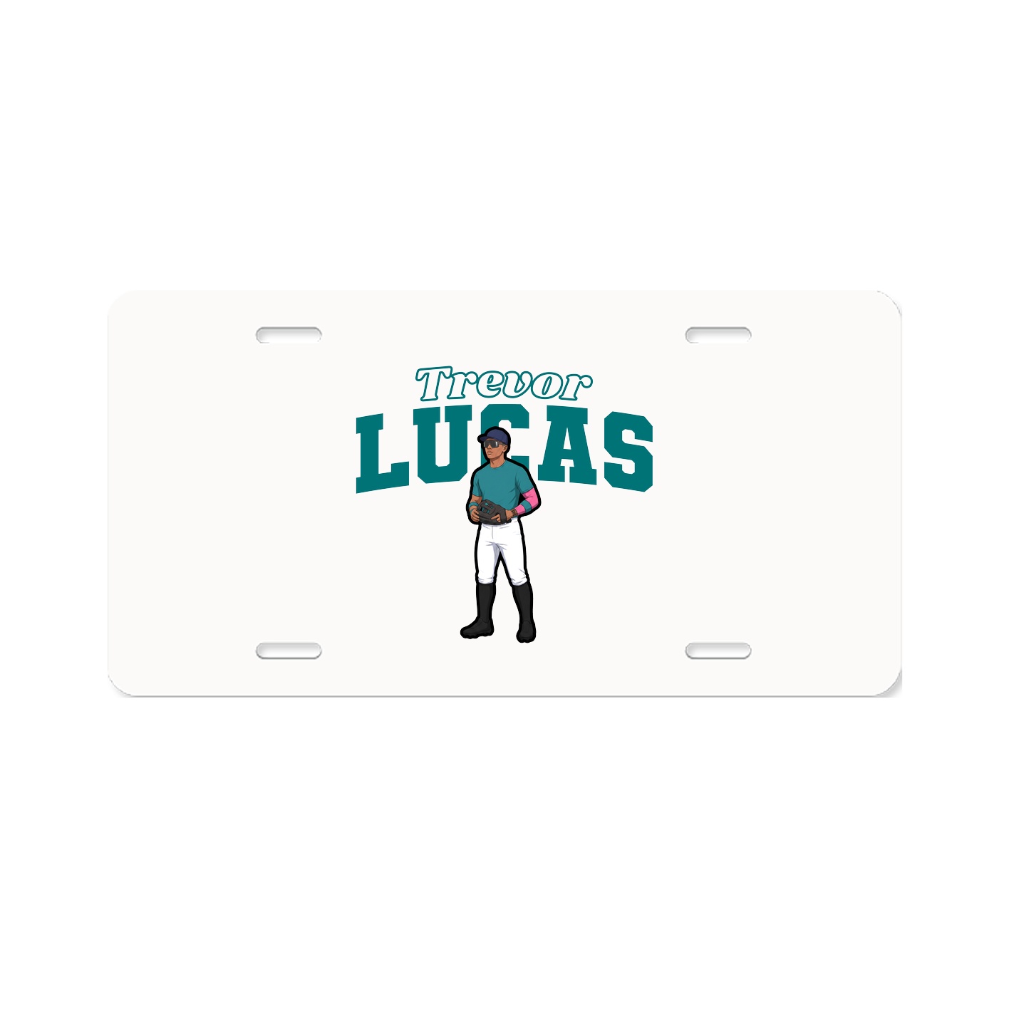 License Plate — Name Arch in Classic