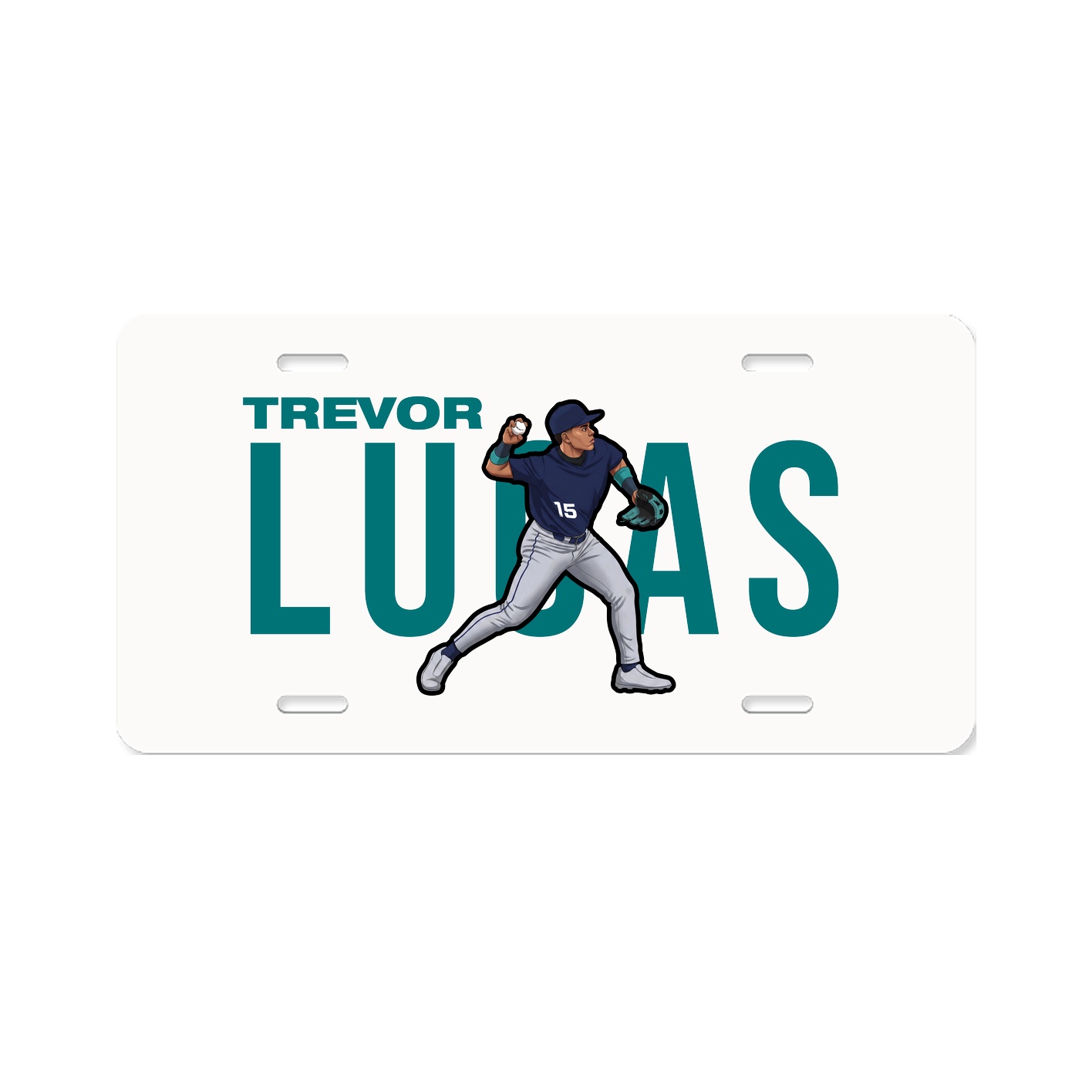License Plate — Player Name in Classic
